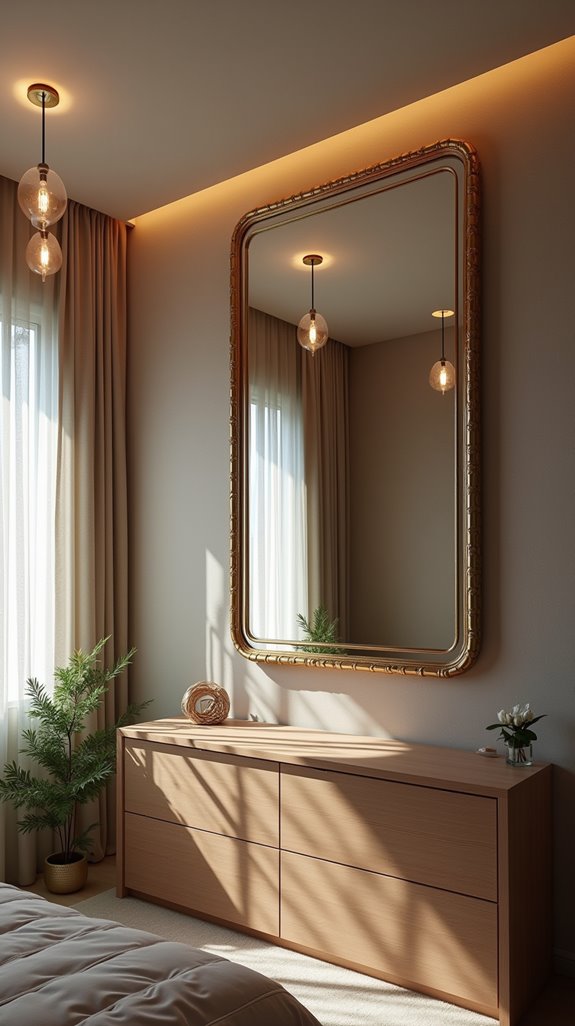 transformative ceiling mirror elegance