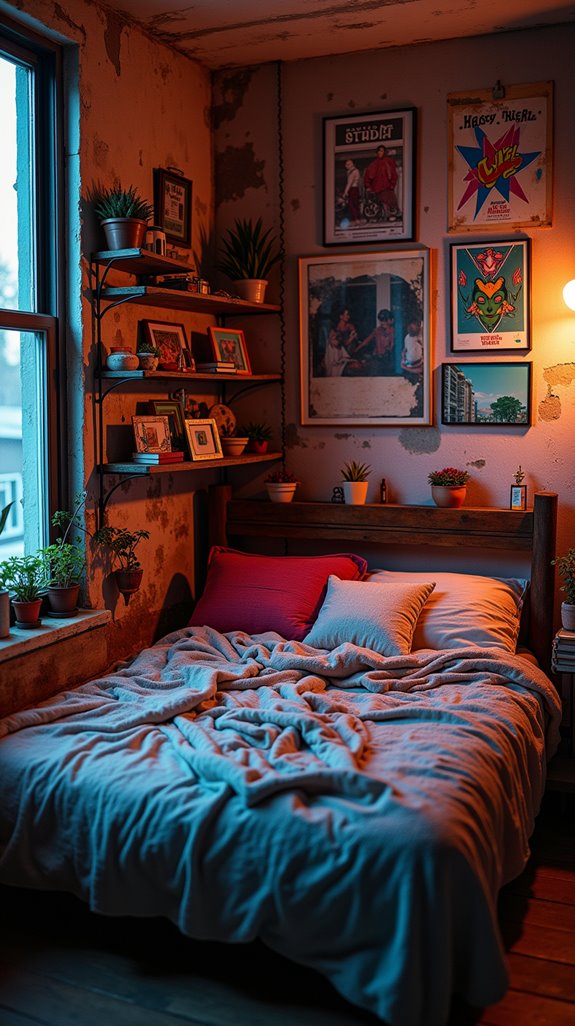 transformative grunge shelving ideas