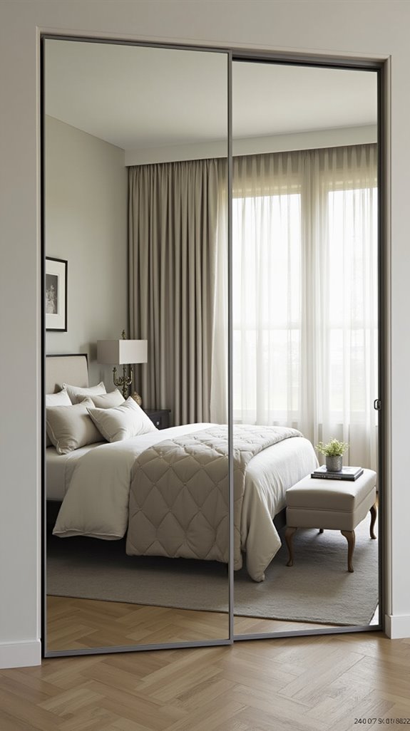 transformative mirrored closet doors