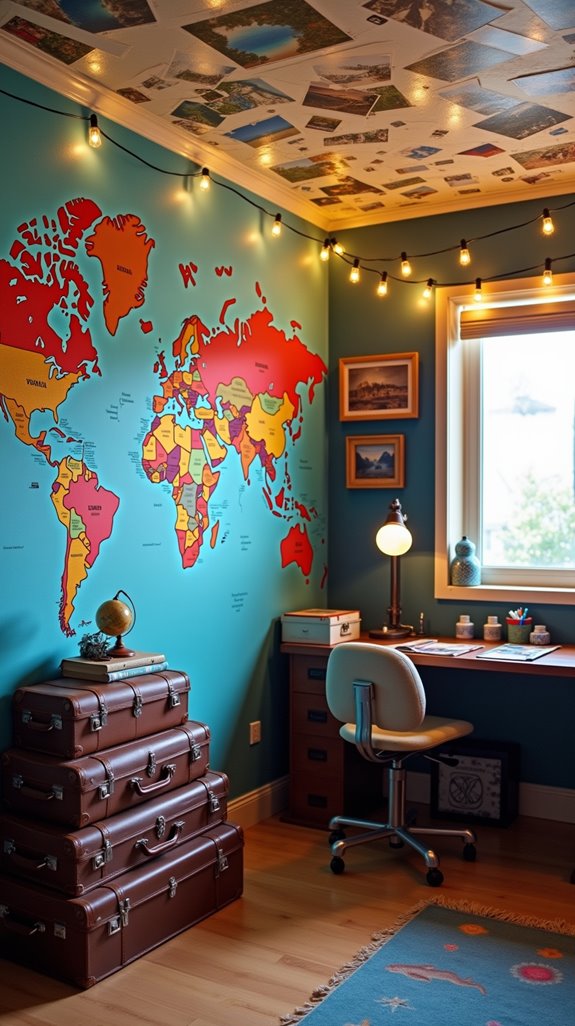travel themed bedroom decor ideas