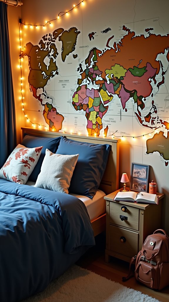 travel themed bedroom inspiration