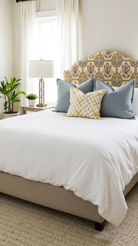 unique headboard for aesthetics