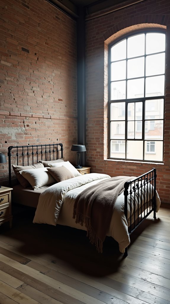 urban industrial bedroom design