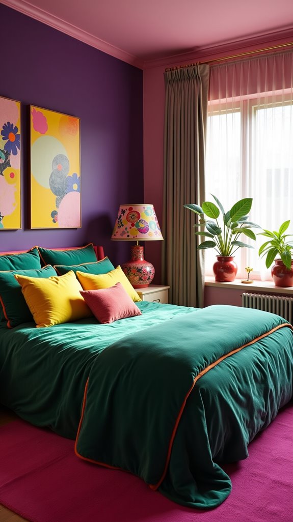 vibrant bedroom color ideas