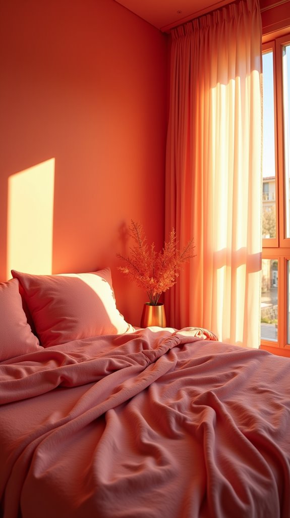 vibrant coral energizes spaces