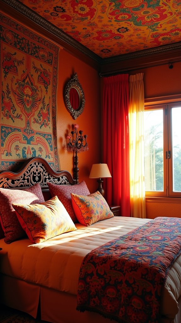 vibrant ethnic wall decor