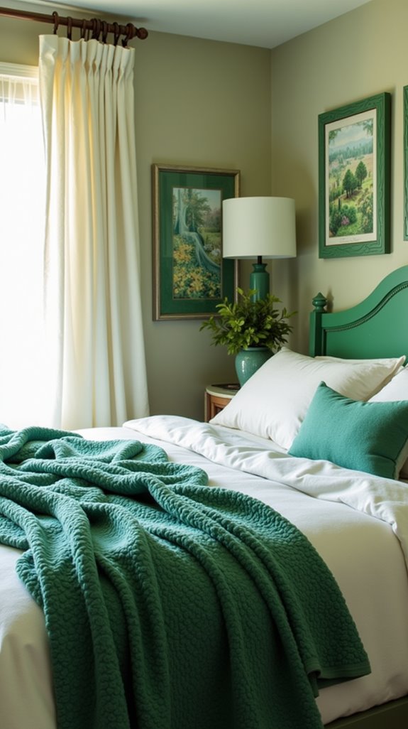 vibrant green picture frames