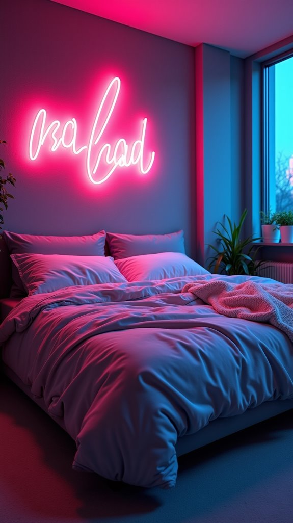 vibrant led neon decor
