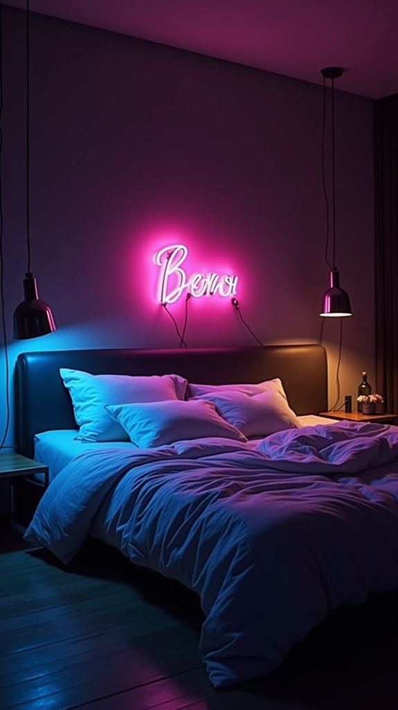 vibrant personalized neon decor