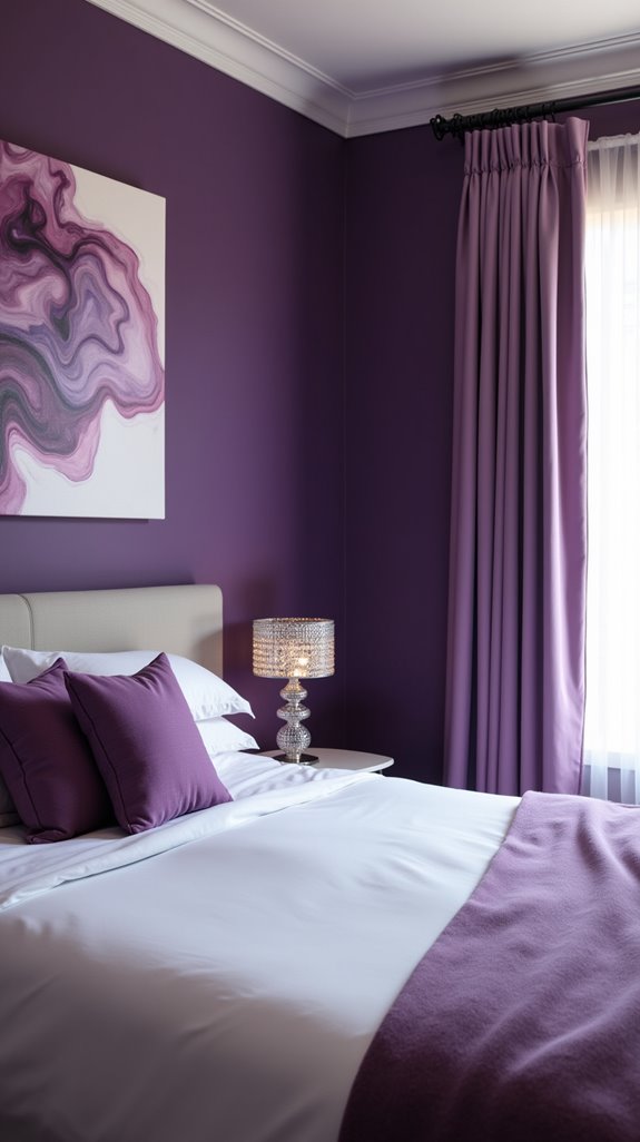 vibrant purple themed artwork