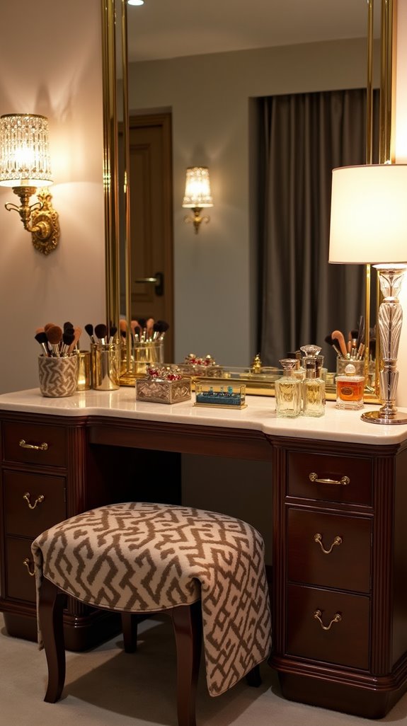 vintage glamour with sophistication