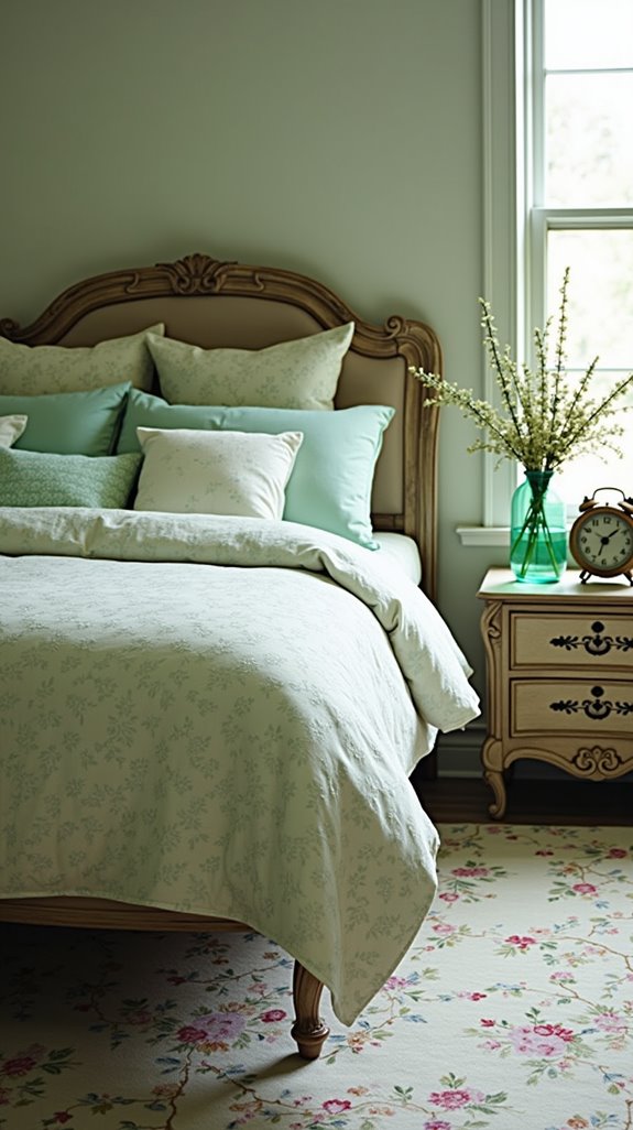 vintage green home decor