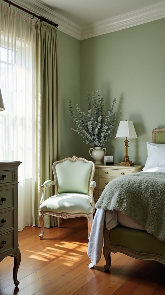 vintage sage green furniture