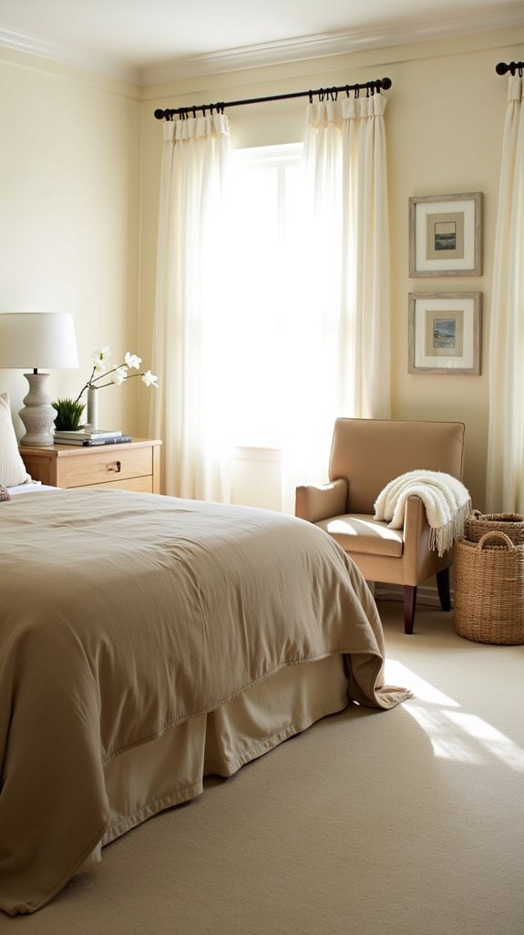 warm elegant bedroom retreat