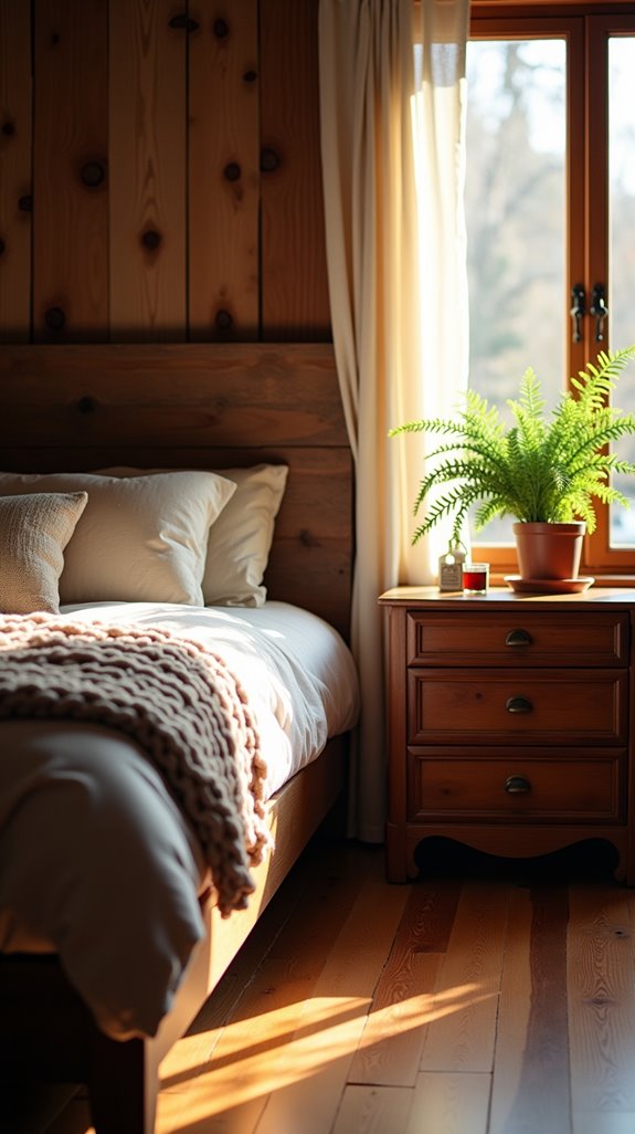 warm inviting rustic lighting