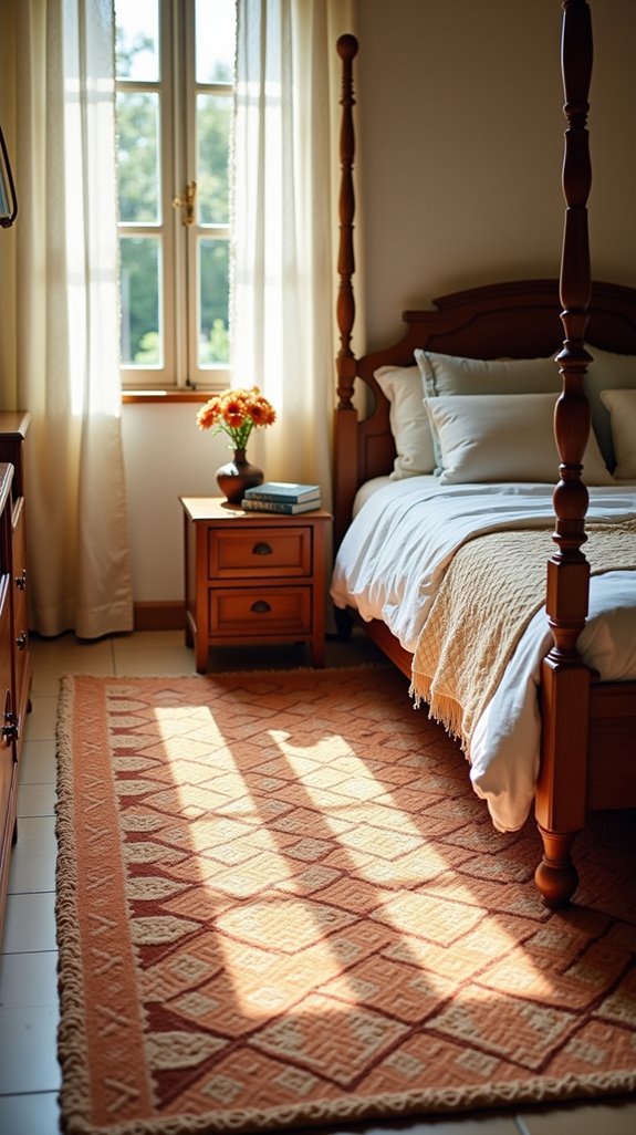 warm mediterranean bedroom motifs