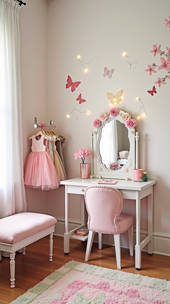 whimsical toddler dress up corner