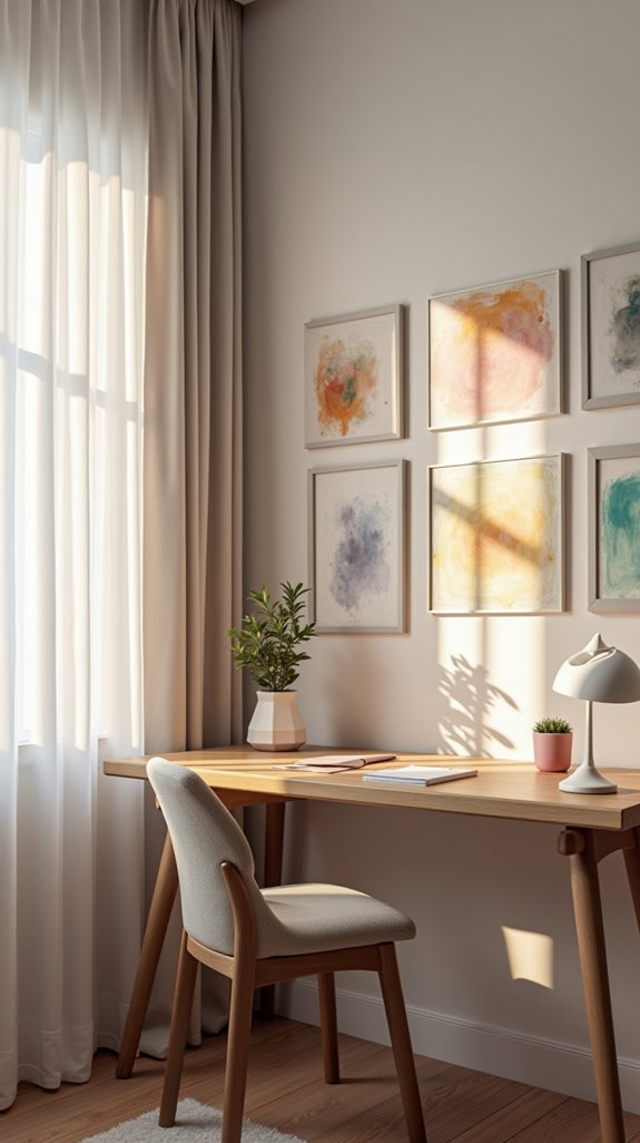 art inspires desk productivity