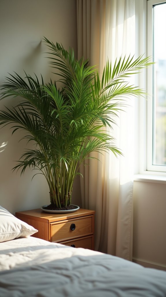 bamboo palm enhances air quality
