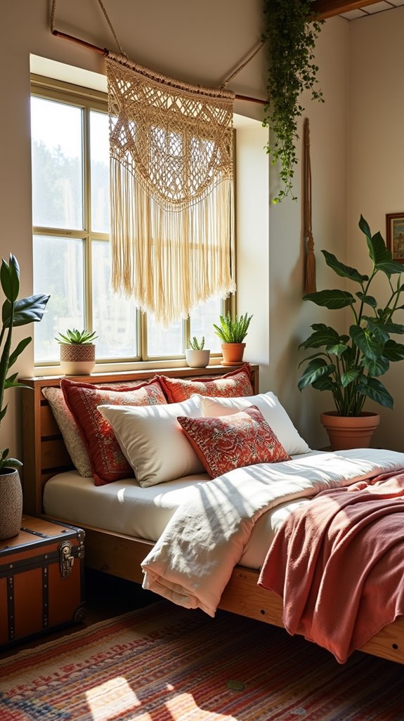 boho chic macrame decor