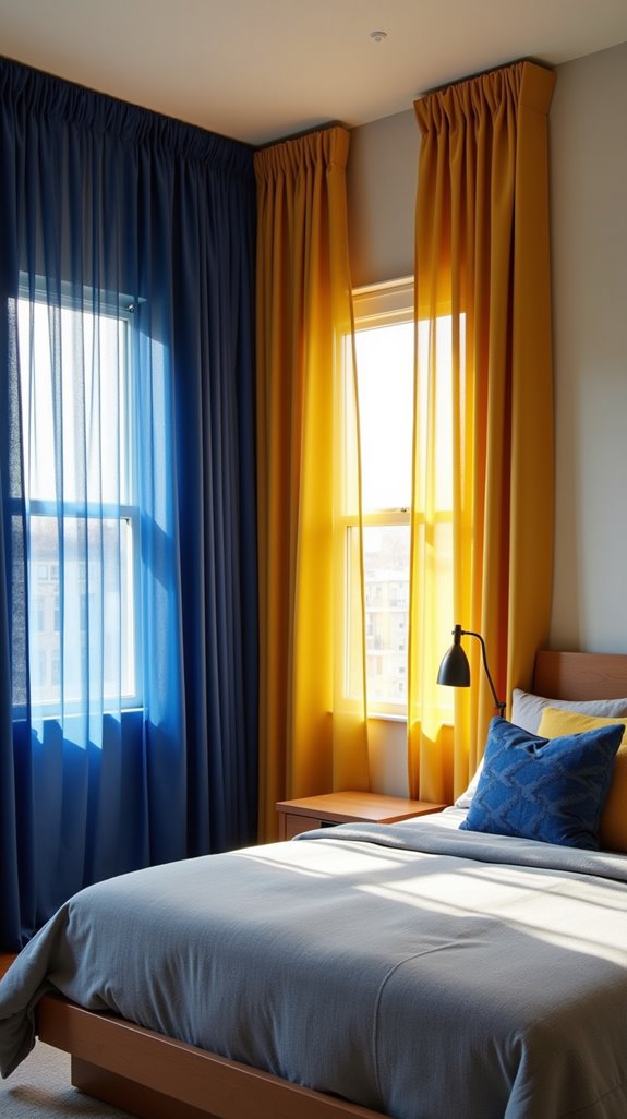 bold colors enhance neutrals