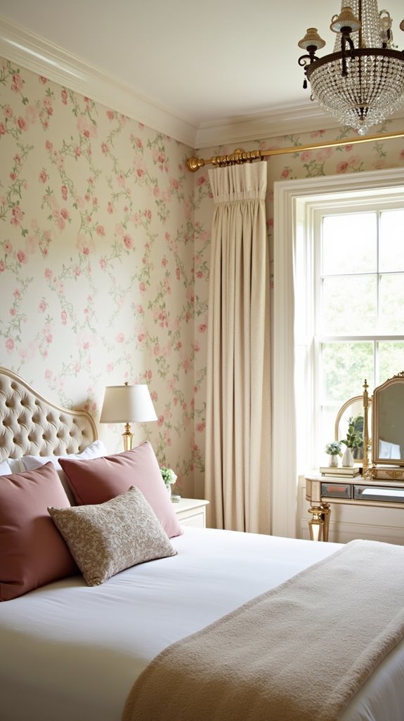 bold floral wallpaper appeal
