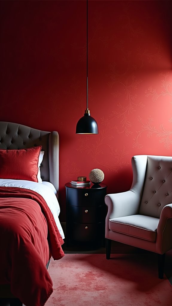 bold red wallpaper transformation