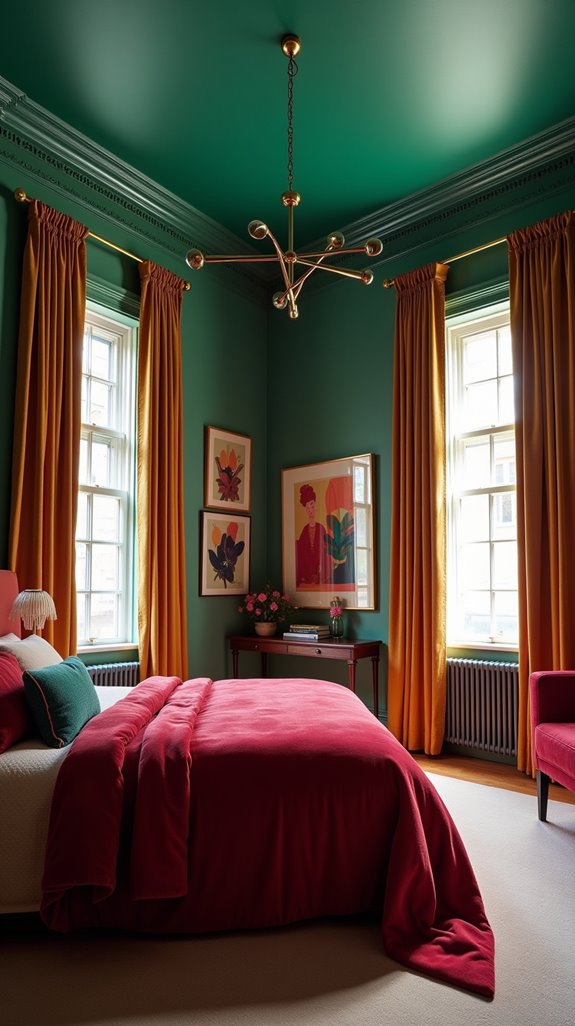 bold vibrant ceiling ideas