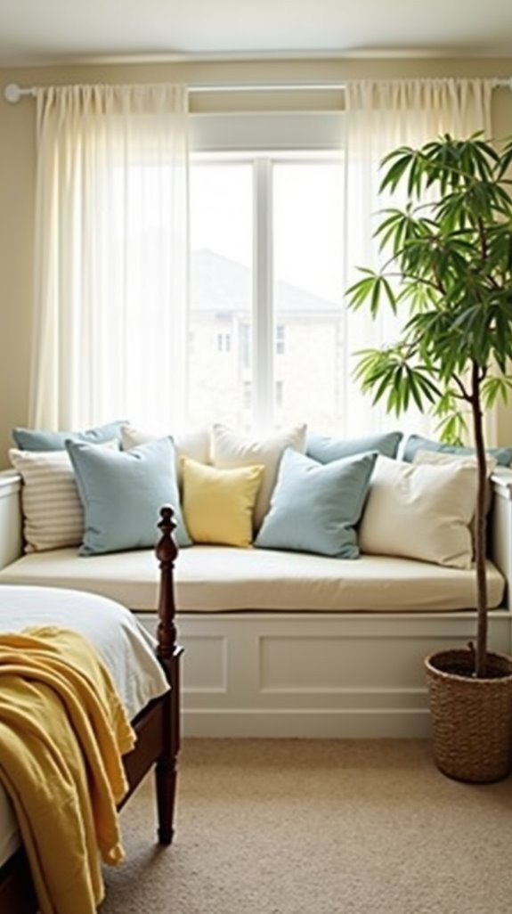 bright colors for spaciousness