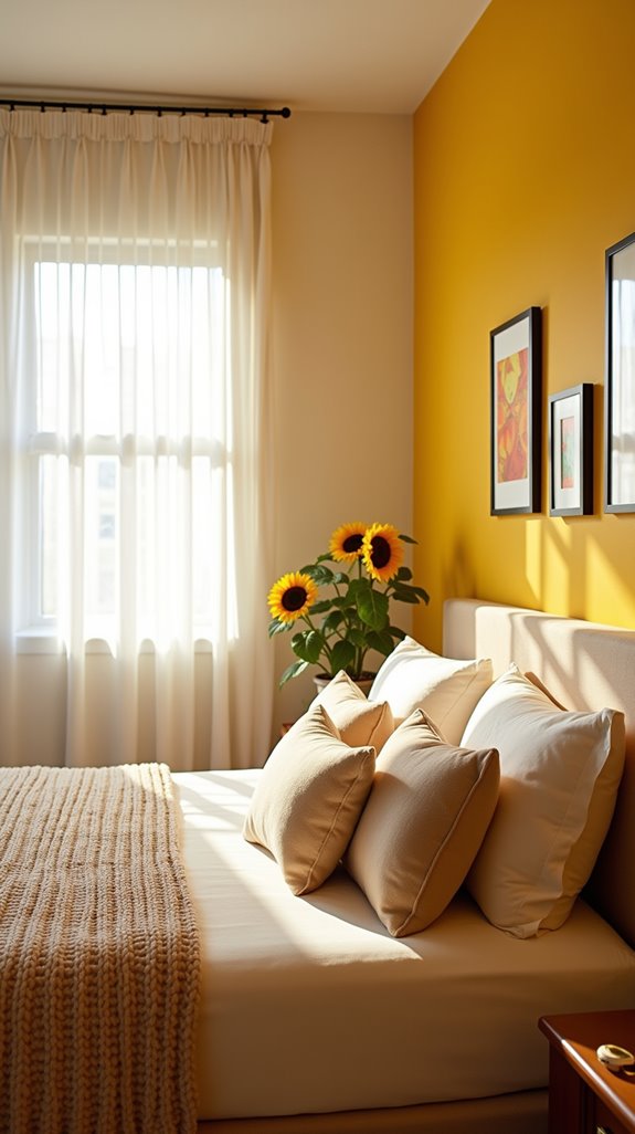 bright yellow wall transformation