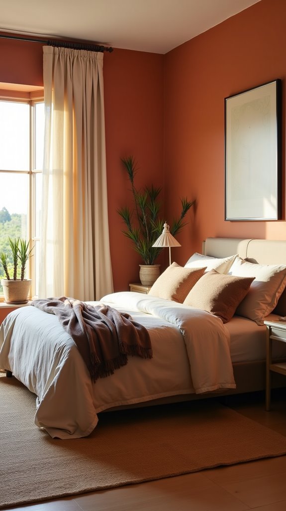 burnt orange cozy retreat