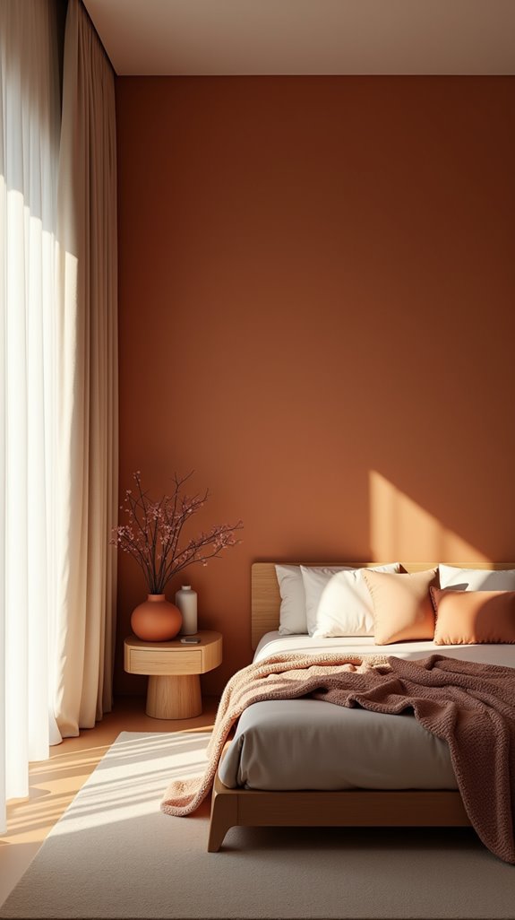 burnt orange minimalist design