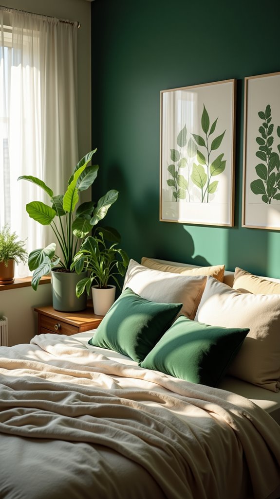 calming green color palette