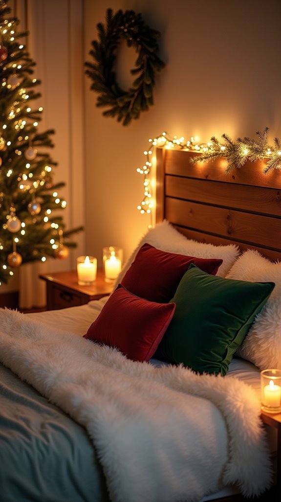 candle accents create ambiance