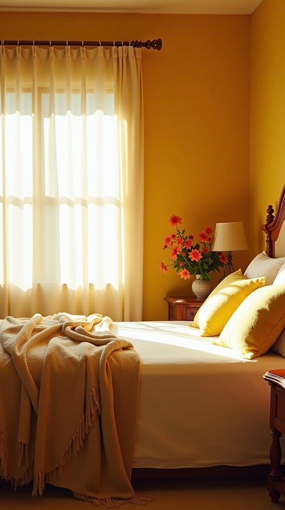 cheerful golden yellow ambiance
