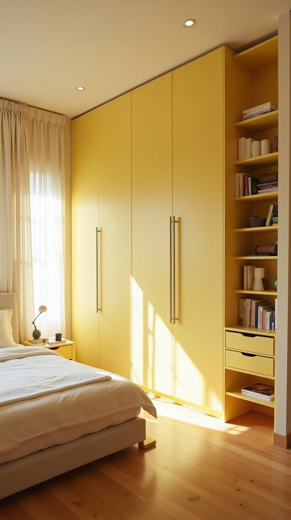 cheerful yellow storage solutions