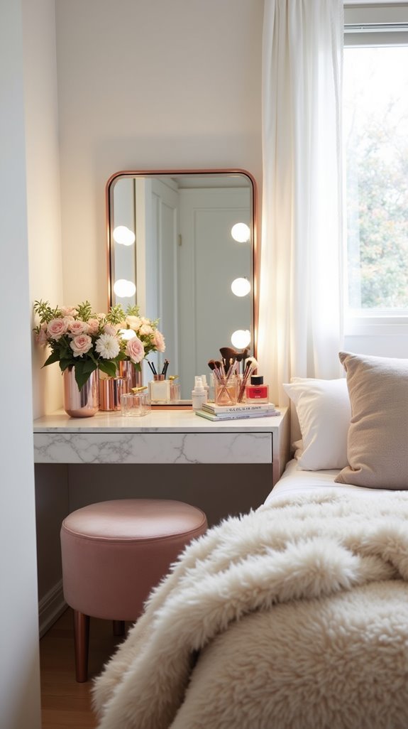 chic functional vanity design