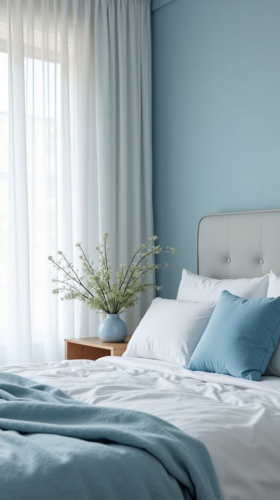 choosing calming light blues