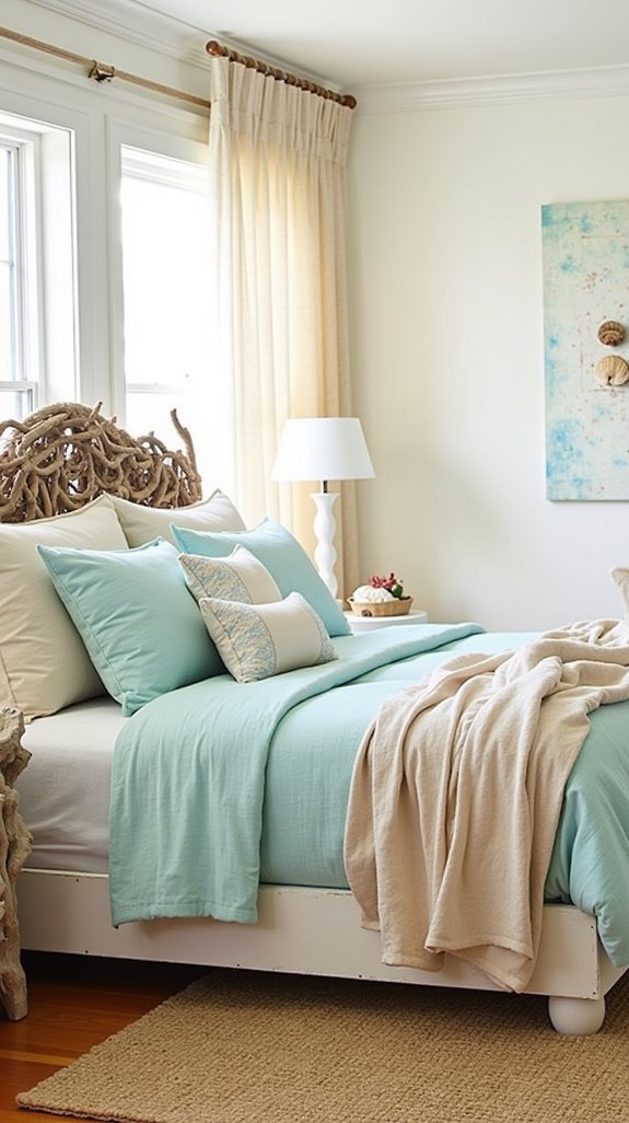 coastal driftwood bedroom decor