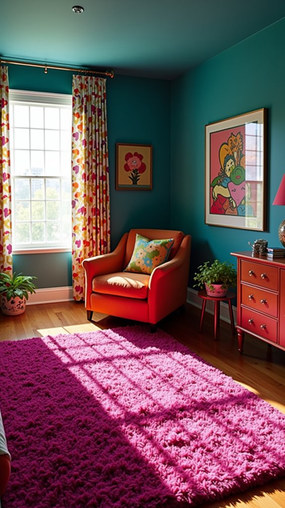 colorful rugs enhance style