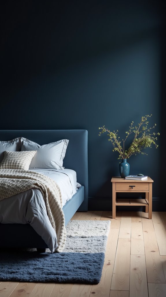 contrasting rugs for warmth