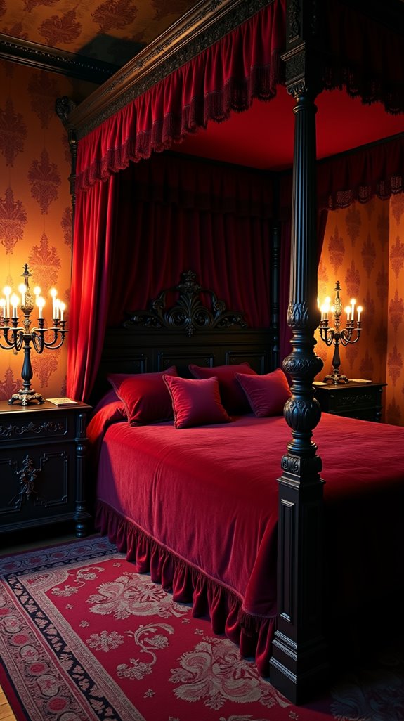 cozy ambient gothic candelabras