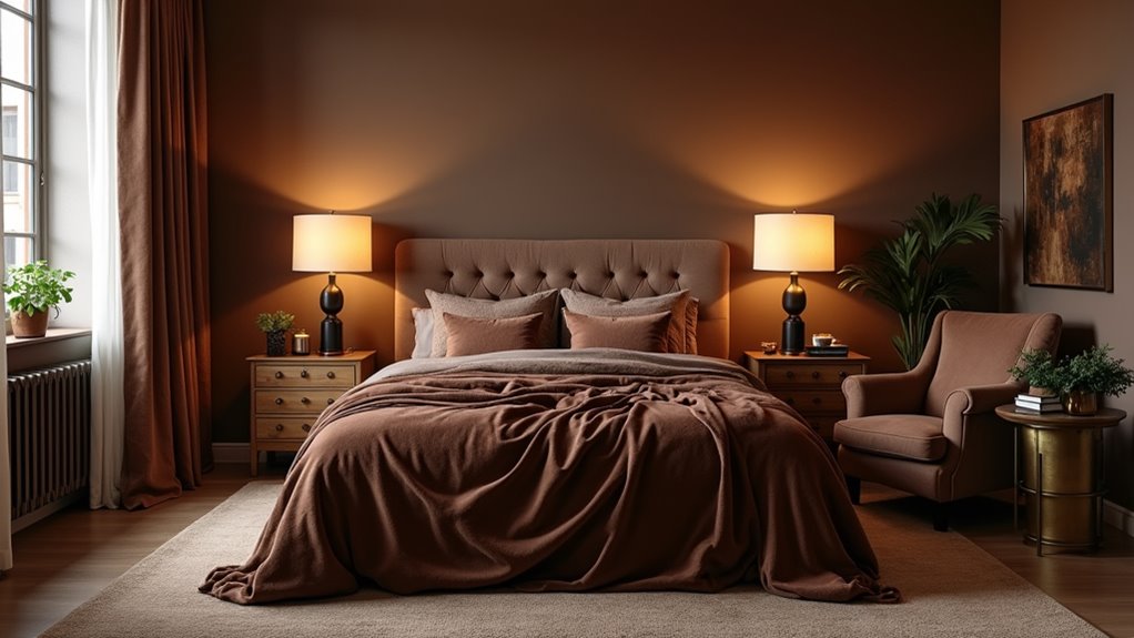 cozy brown bedroom decor