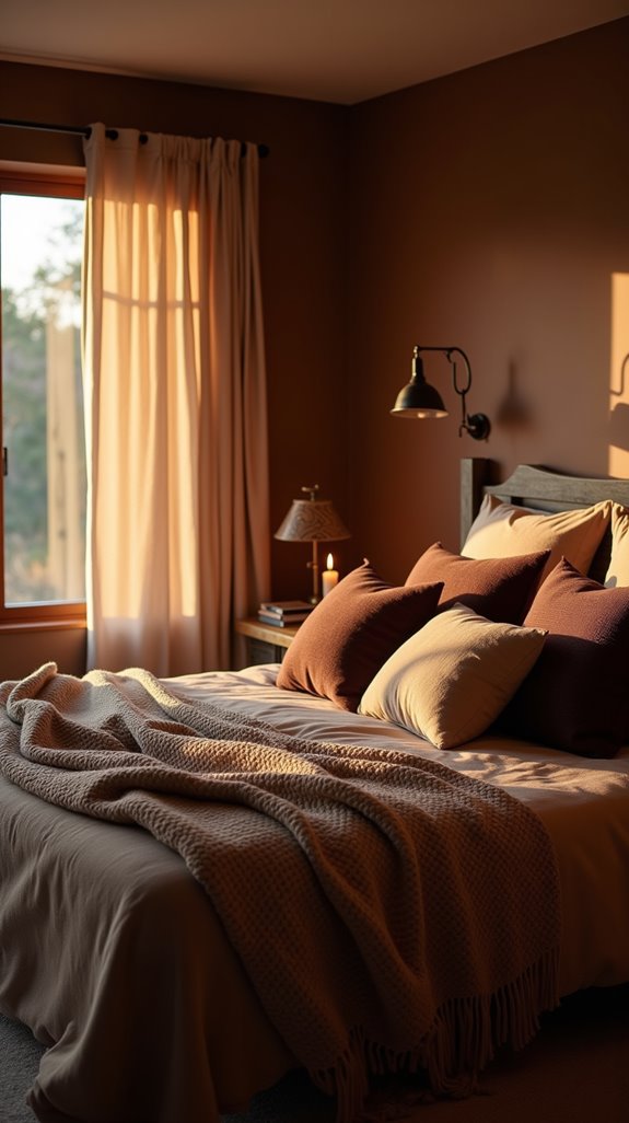 cozy brown bedroom retreat