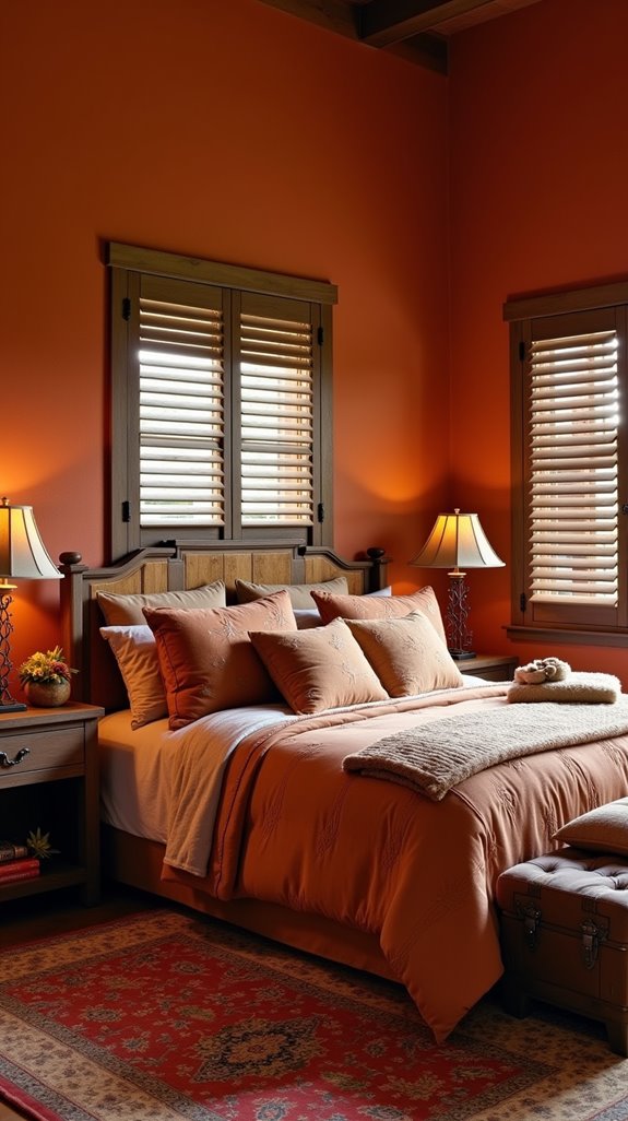 cozy burnt orange shades