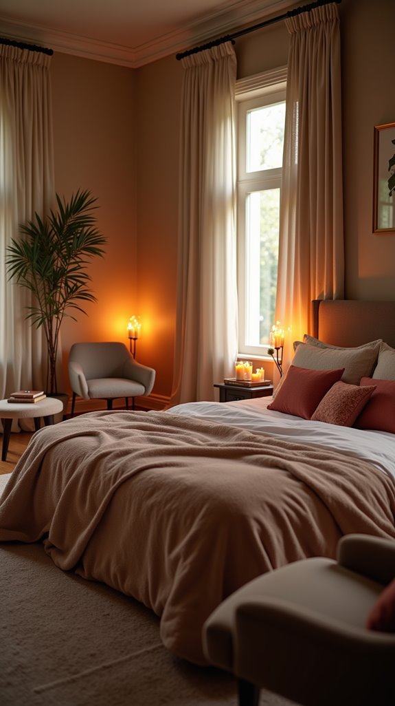 cozy corner candle ambiance