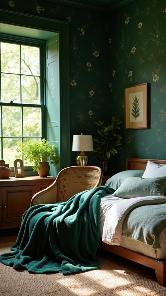 cozy forest themed soft blankets