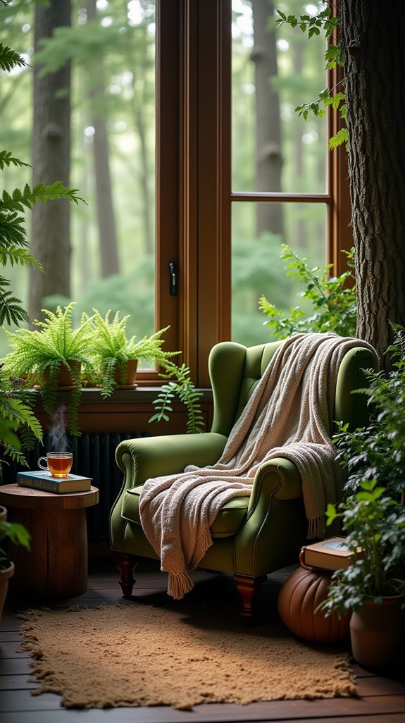 cozy inviting reading nook