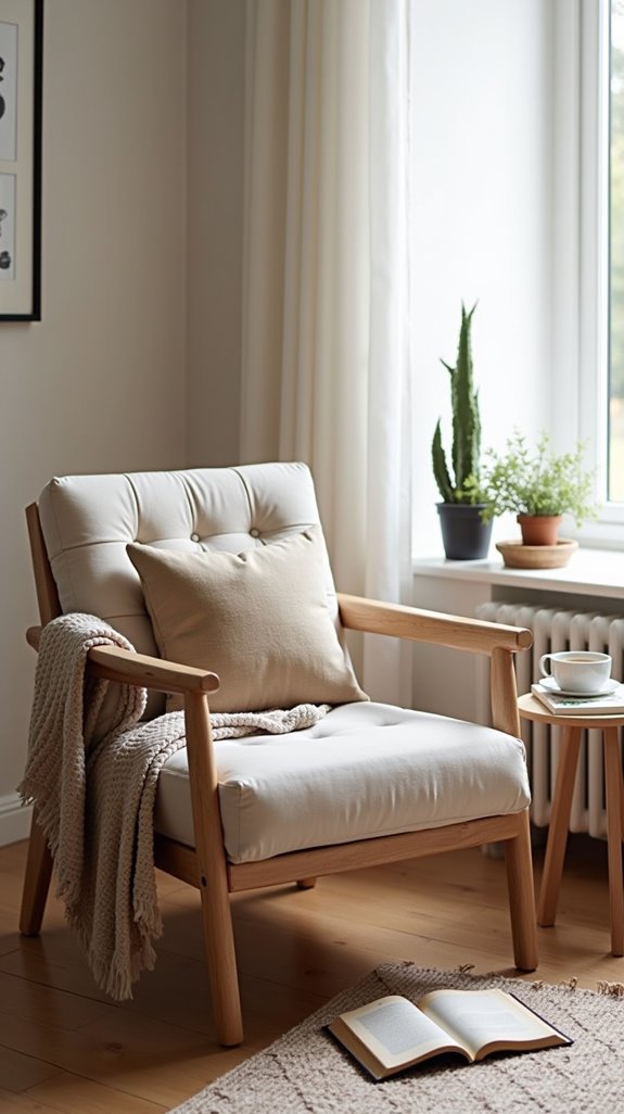 cozy minimalist scandi chic chairs
