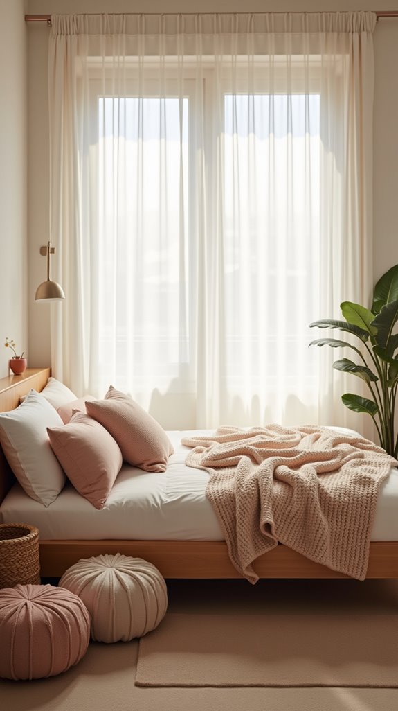 cozy nook with textiles